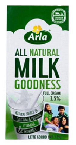 ARLA MILK GOODNESS FULL CREAM 1Lx12's