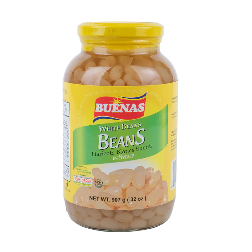 BUENAS WHITE BEANS 32ozX12