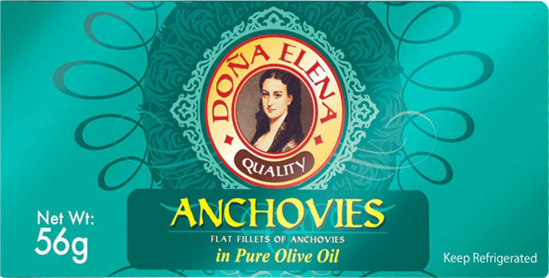 [FA] DOÑA ELENA FLAT FILLET ANCHOVIES 56g X 24