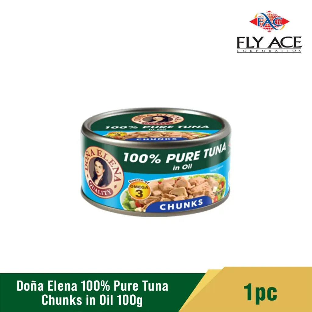 D.E. TUNA CHUNKS IN SUNFLOWER OIL 100g x 24