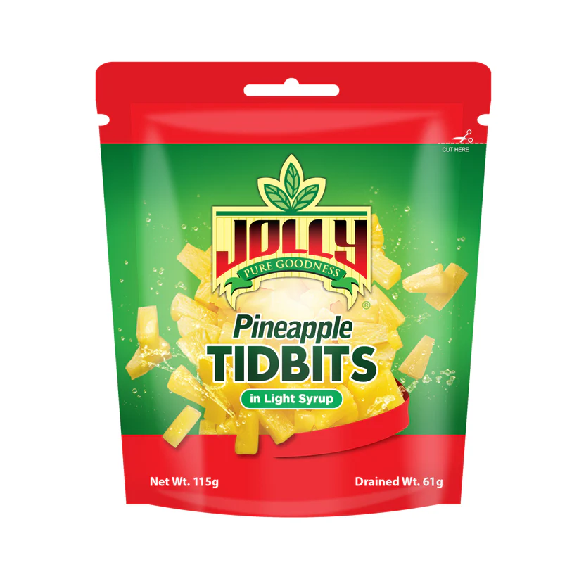 JOLLY PINEAPPLE TIDBITS 115g X 48