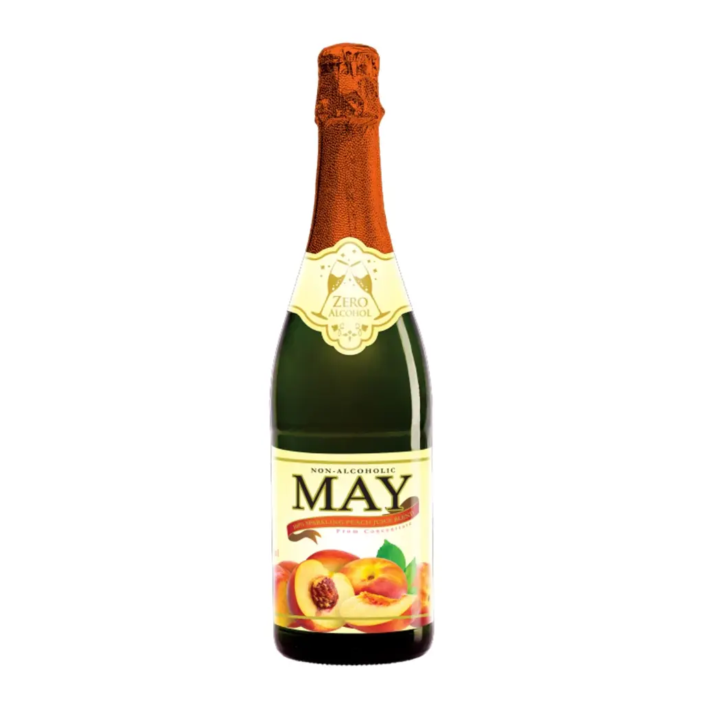 May 100% Sparkling Peach Juice 750mlX12