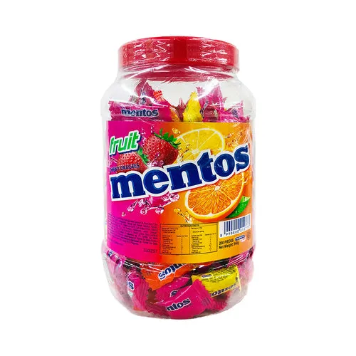 MENTOS FRUIT OSL ROUND JAR 6X200uX2.7G(M038)