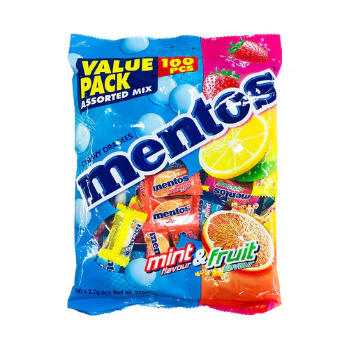 Mentos Mint-Fruit Bag 40x100uX2.7G(M159)