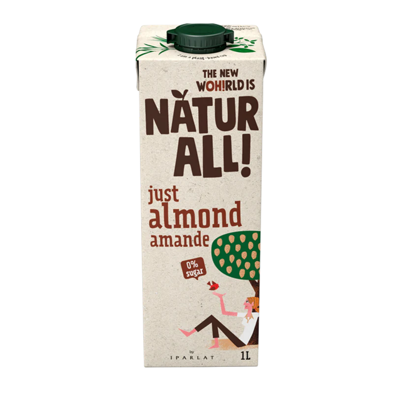 NATUR ALL JUST ALMOND DRINK UHT 1Lx6