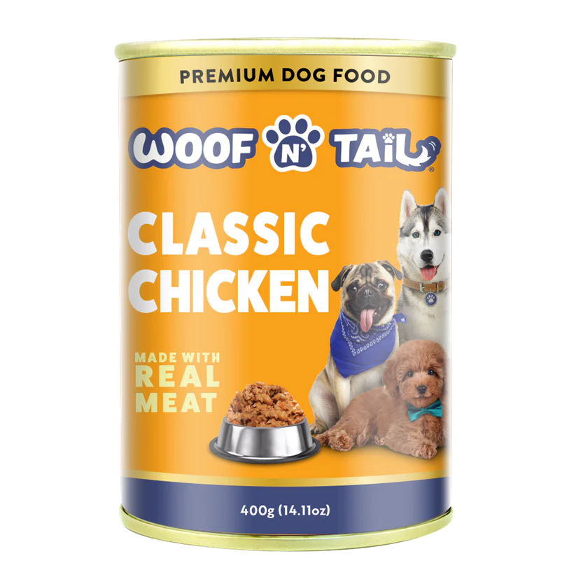 Woof N Tail Classic Chicken 400gX12