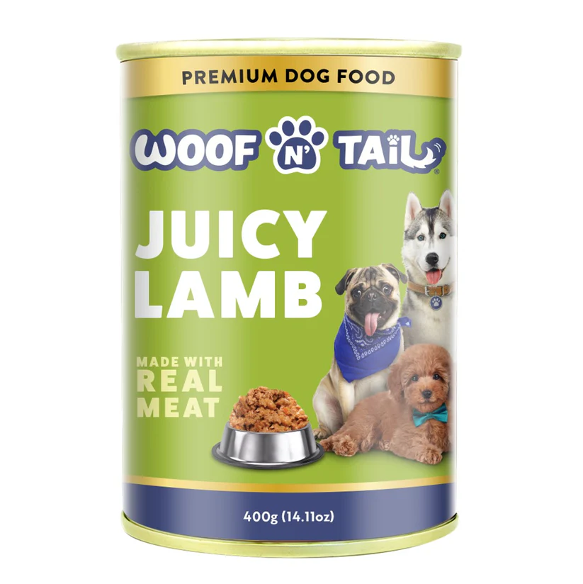 Woof N Tail Juicy Lamb 400gX12