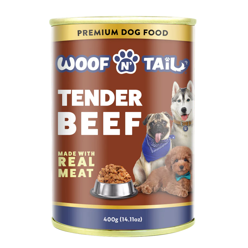 Woof N Tail Tender Beef 400gX12