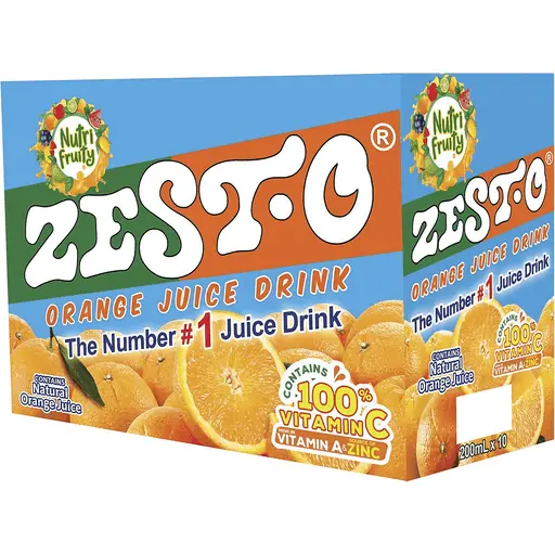 ZESTO ORANGE 200mlx10's