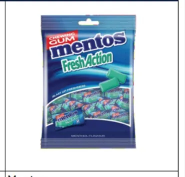 [MENTOS] Mentos FRESH ACTION GUM 45x40ux2.8g(M164)