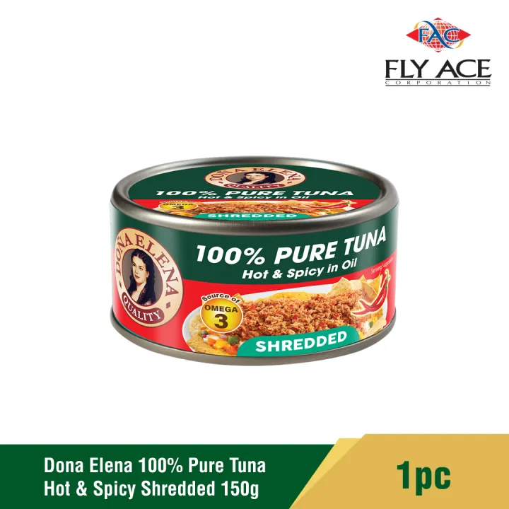 DE 100% Pure Tuna Hot & Spicy Shredded 150gX24